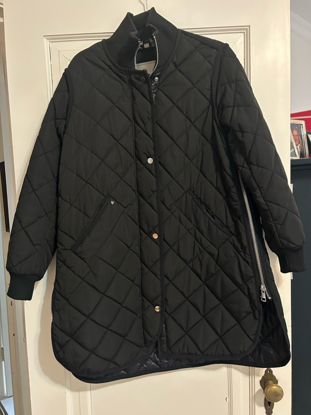 Adroit Atelier Black Quilted Coat